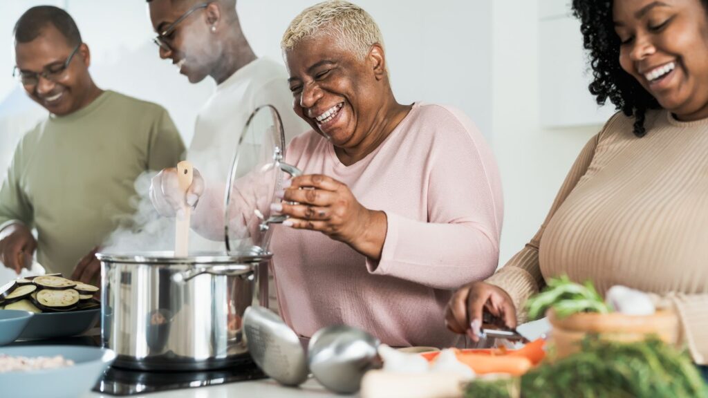 mom cooking